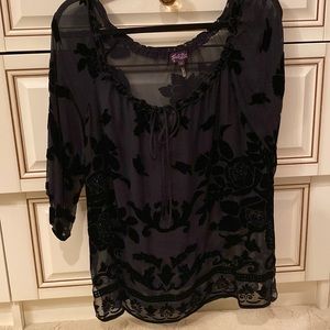 Black 1/2 sleeve shirt